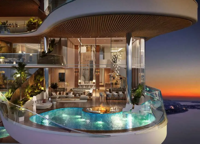 One Crescent Palm – render