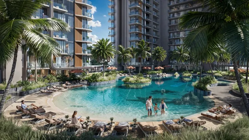 Jaddaf Beach Oasis – render