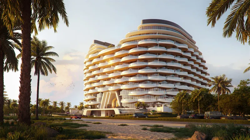 Aqua Arc at Al Marjan – render