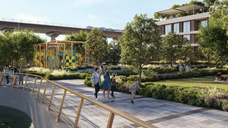 Palace Residences Creek Blue – render