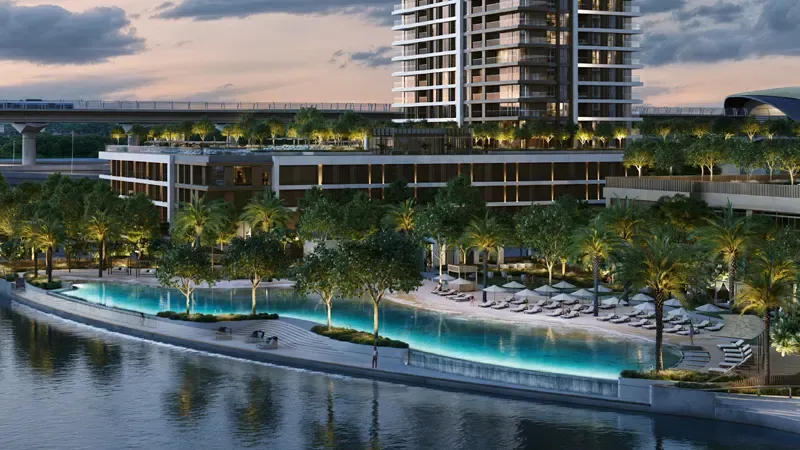 Palace Residences Creek Blue – render